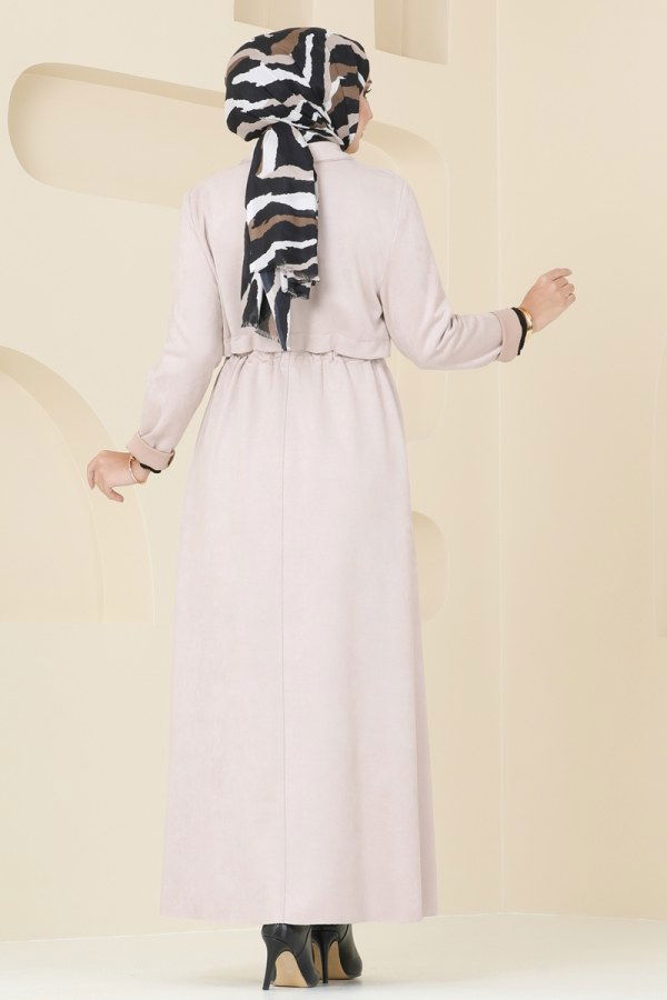 Abaya 6606YG95 Stone - 4