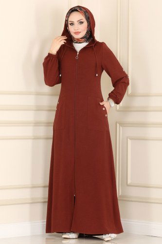 moda selvim Abaya 6808S324 - Thumbnail