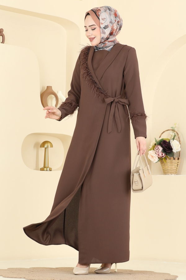 Modaselvim Abaya Abaya 7040TGZ1164 Brown