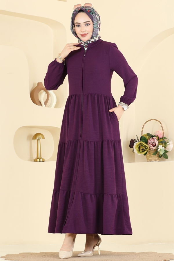 Modaselvim Abaya Abaya 7052TGZ1164 Dark Purple