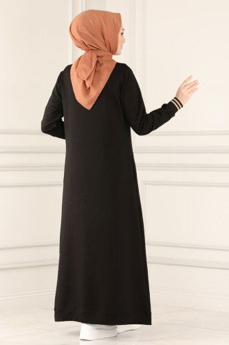 moda selvim 7089NZR779 لون أسود مع فيزيون فراجه - Thumbnail