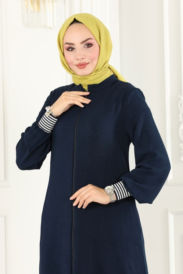 Abaya 7313NZR779 Navy Blue - 4