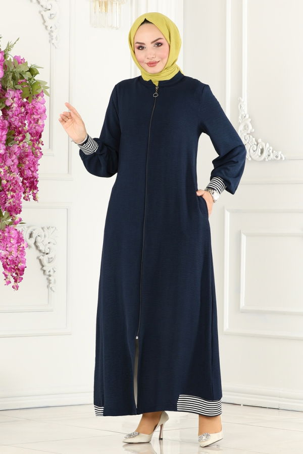 Abaya 7313NZR779 Navy Blue - 3