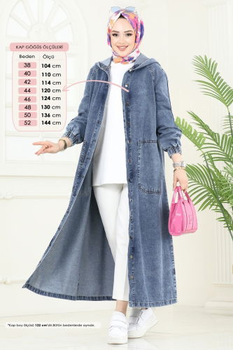 Y.L.D. - Abaya 9005YLD1073 Washed Jeans