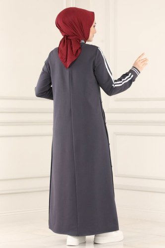 moda selvim PL8031 لون الرصاصي فراجه - Thumbnail