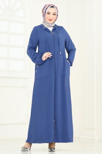 P.L. - Abaya PL8065 Indigo