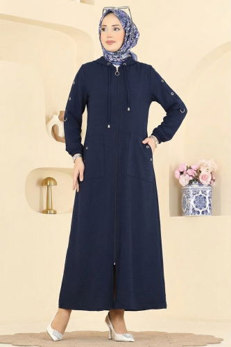 P.L. - Abaya PL8065 Navy Blue