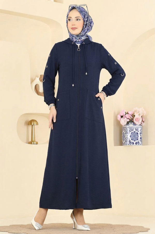 Modaselvim Abaya Abaya PL8065 Navy Blue