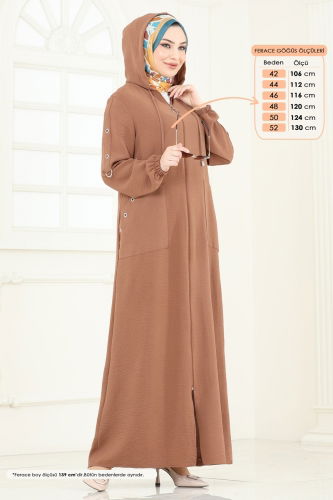 P.L. - Abaya PL8065 Tan