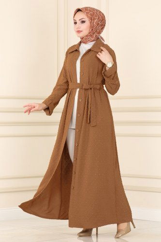 moda selvim PL8067 رملي ملابس قصيره - Thumbnail