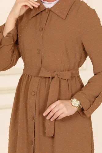 moda selvim PL8067 رملي ملابس قصيره - Thumbnail