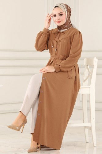 P.L. - Abaya PL8074 Tan