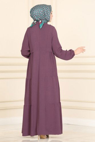 moda selvim PL8077 ليلكي غامق فراجه - Thumbnail