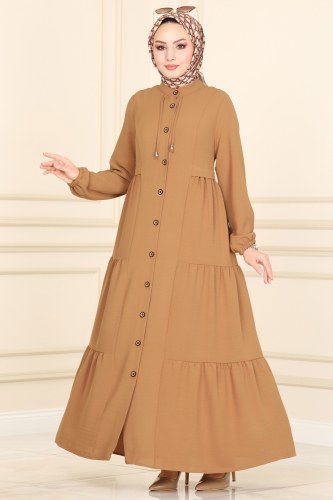 moda selvim PL8077 رملي فراجه - Thumbnail
