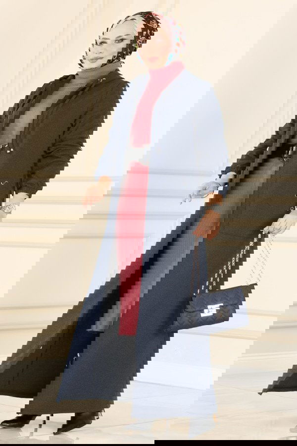 Modaselvim NET 20%+20% DISCOUNT IN THE CARD Abaya PL9026 Navy Blue