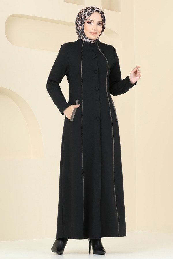 Abaya PL9077 Black - 2