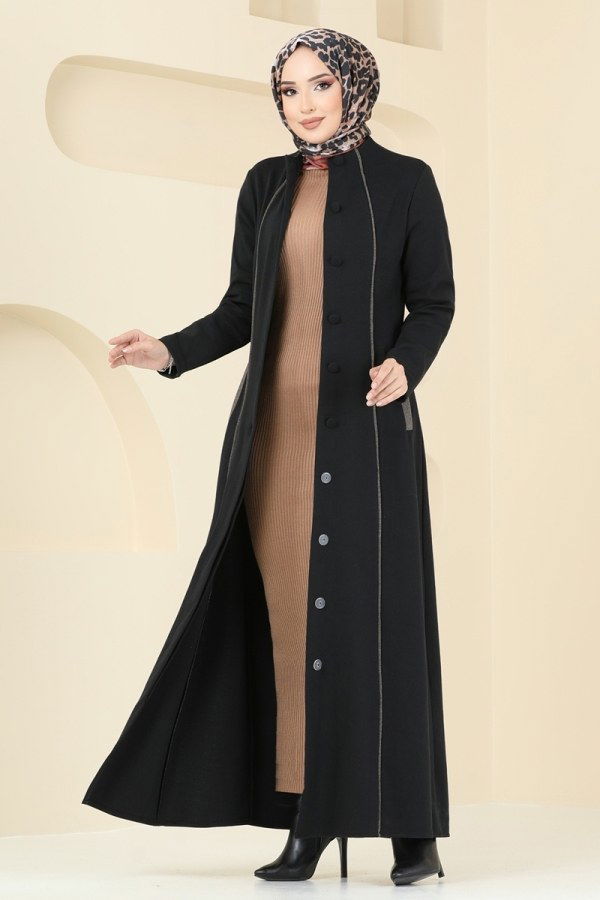 Abaya PL9077 Black - 3