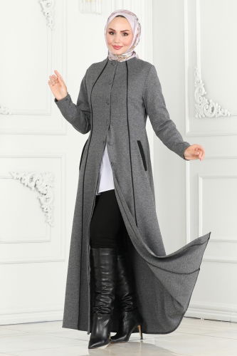 P.L. - Abaya PL9077 Gray