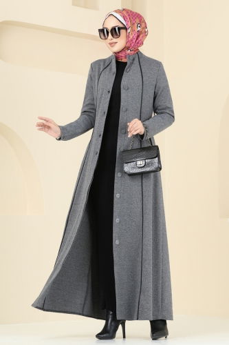 P.L. - Abaya PL9077 Gray