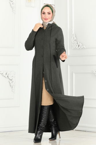 P.L. - Abaya PL9077 Khaki