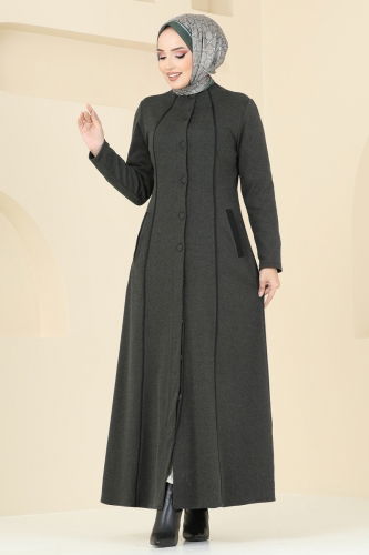 P.L. - Abaya PL9077 Khaki