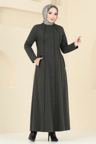 Abaya PL9077 Khaki - 3