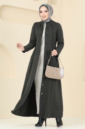 Abaya PL9077 Khaki - 1