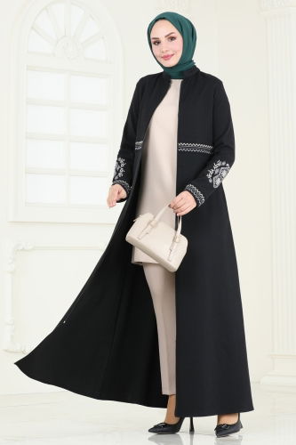 P.L. - Abaya PL9087 Black