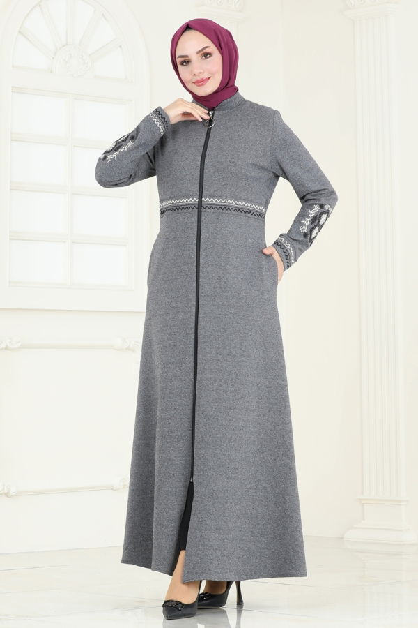 Abaya PL9087 Gray - 1