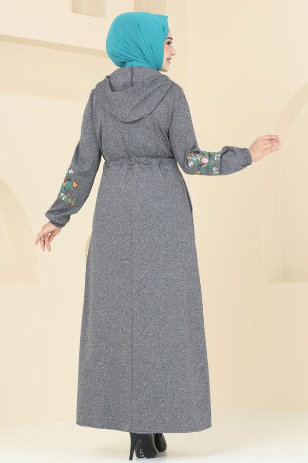 Abaya PL9088 Gray - 5