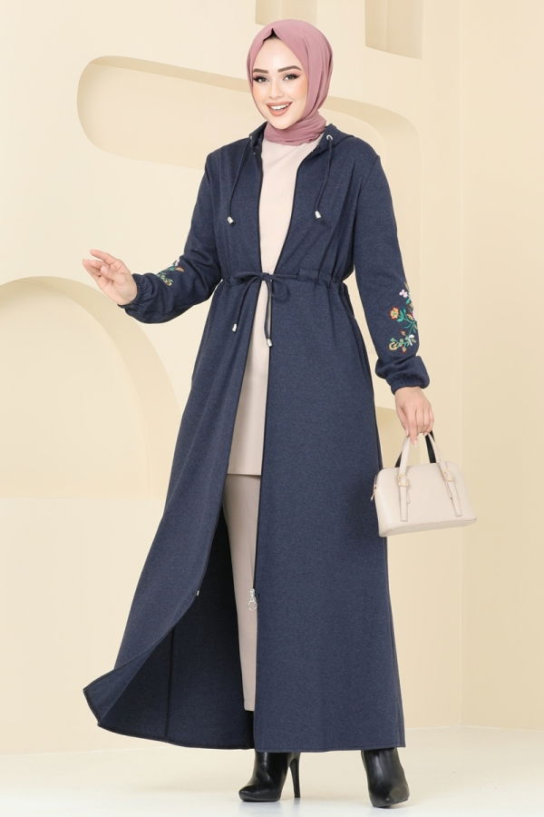 Abaya PL9088 Navy Blue - 1