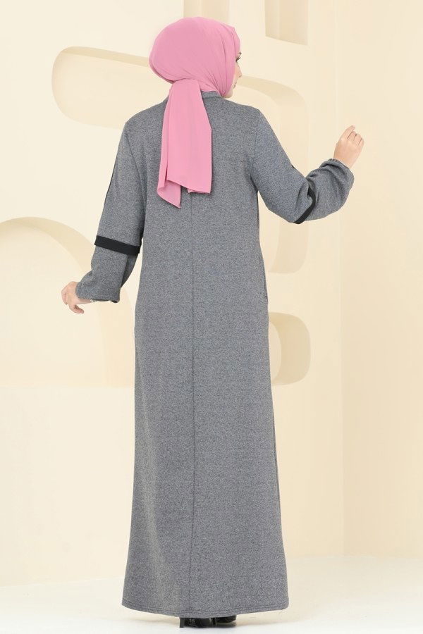 Abaya PL9092 Gray - 4