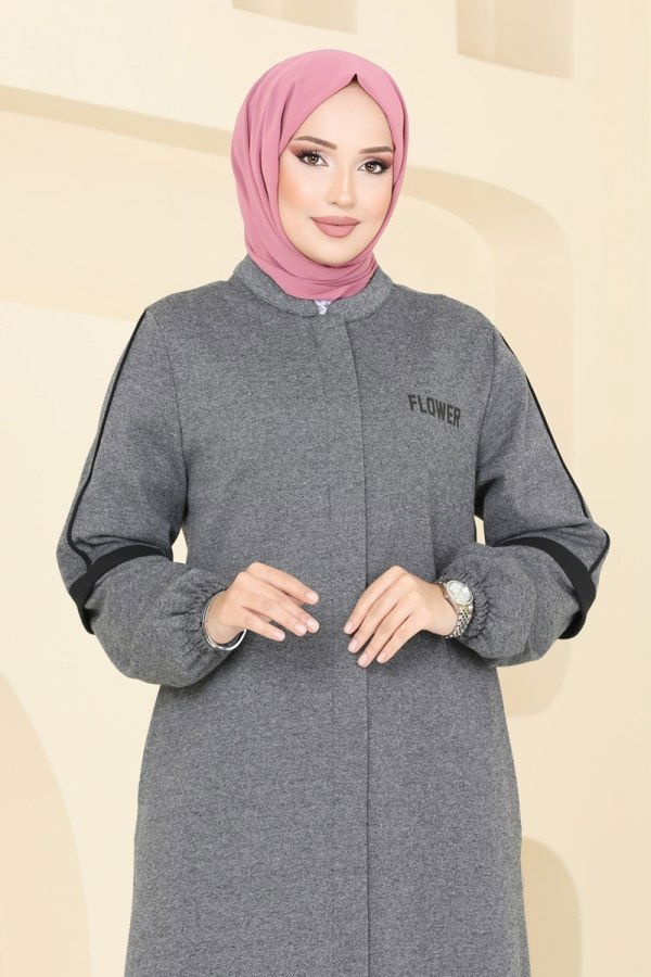 Abaya PL9092 Gray - 3