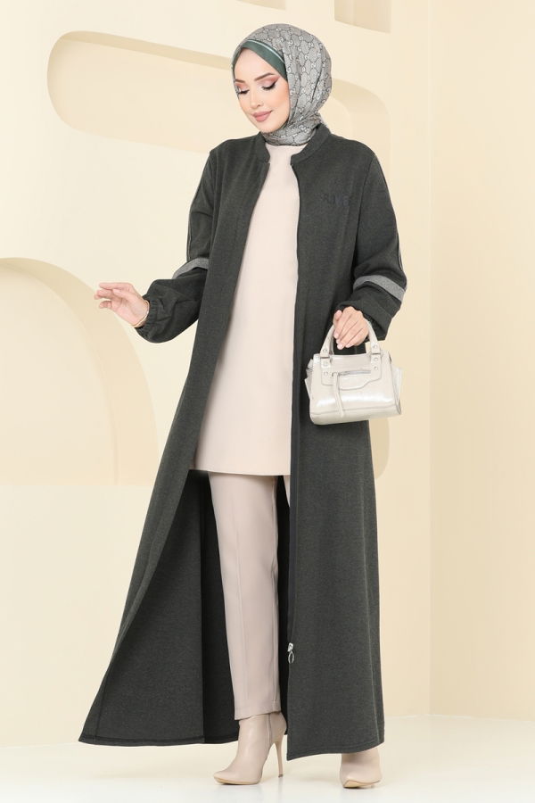 Abaya PL9092 Khaki - 2