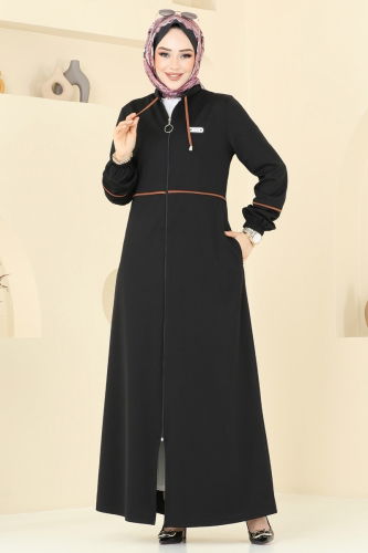 P.L. - Abaya PL9129 Black