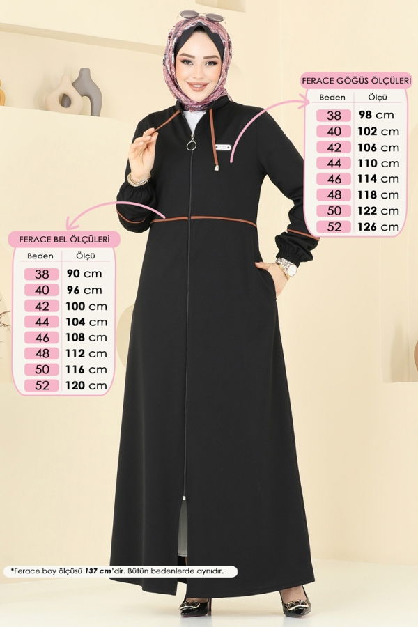 Modaselvim NET 20%+20% DISCOUNT IN THE CARD Abaya PL9129 Black