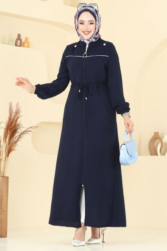 P.L. - Abaya PL9150 Navy Blue