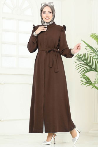 P.L. - Abaya PL9151 Brown