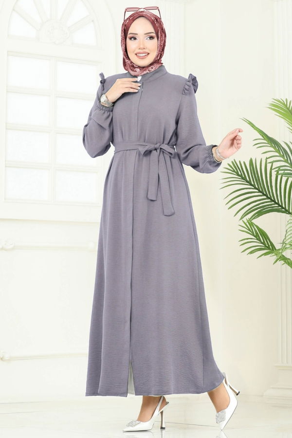 Modaselvim NET 20%+20% DISCOUNT IN THE CARD Abaya PL9151 Gray