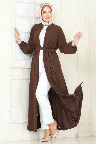 P.L. - Abaya PL9153 Brown
