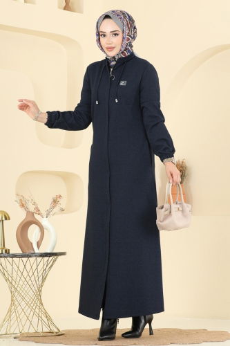 P.L. - Abaya PL9170 Navy Blue