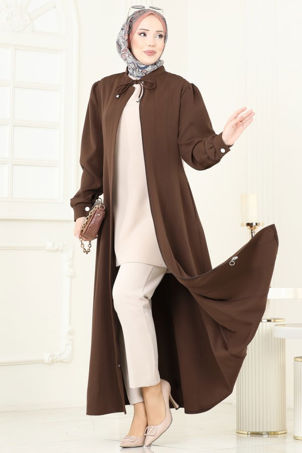 Modaselvim Abaya Abaya PL9191 Brown