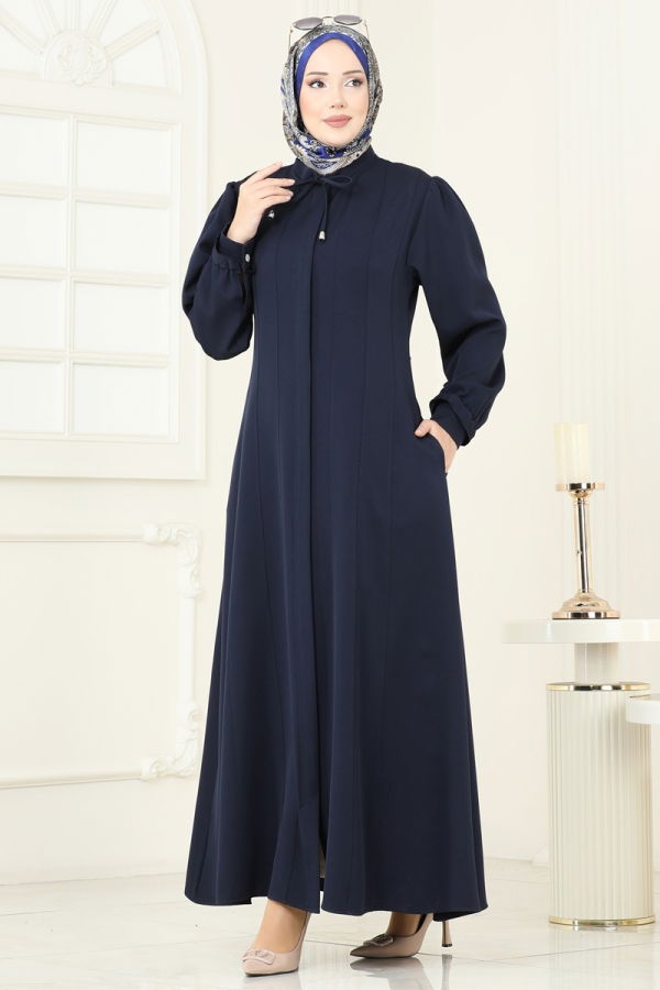 Modaselvim Abaya Abaya PL9191 Navy Blue