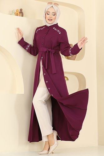 moda selvim عباءة توتي PL9196 - Thumbnail