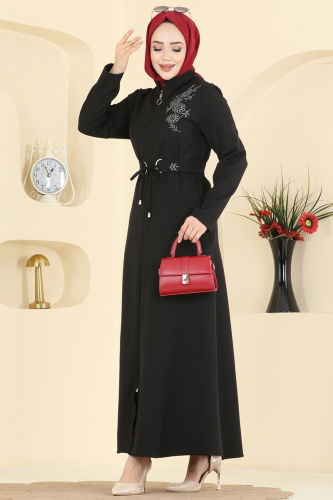 P.L. - Abaya PL9197 Black