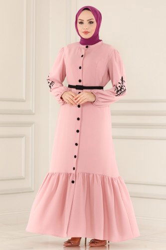 A.S.M. - Abaya&Dress ASM2584 Dusty Rose