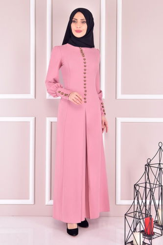 MRV A.S.M. - Accessories Button Dress ASM21510-M Powder