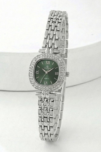 moda selvim Accessory 142CLSK1184 Silver & Emerald - Thumbnail