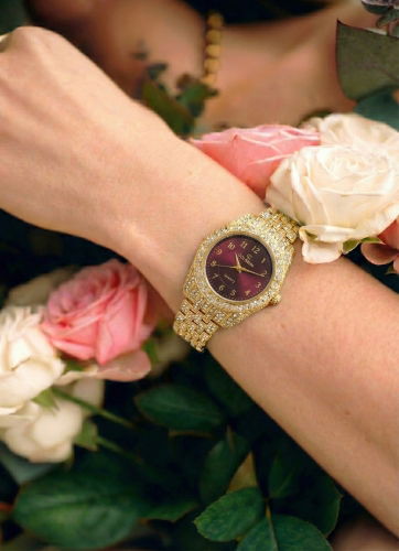 C.L.S.K. - Accessory 153CLSK1184 Gold & Burgundy