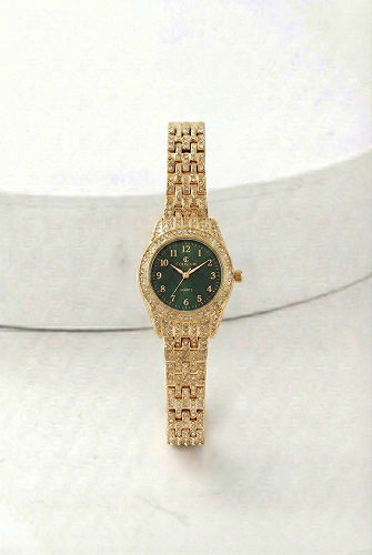 moda selvim Accessory 153CLSK1184 Gold&Emerald - Thumbnail